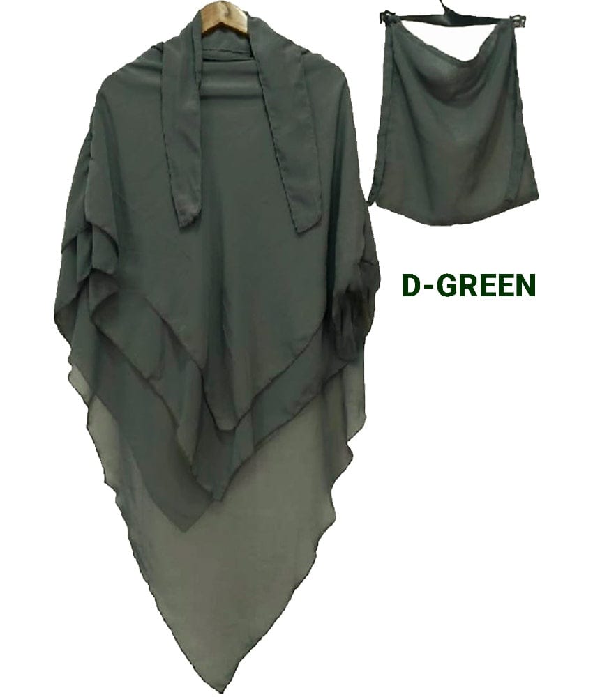 Three Layer Khimar with Niqab