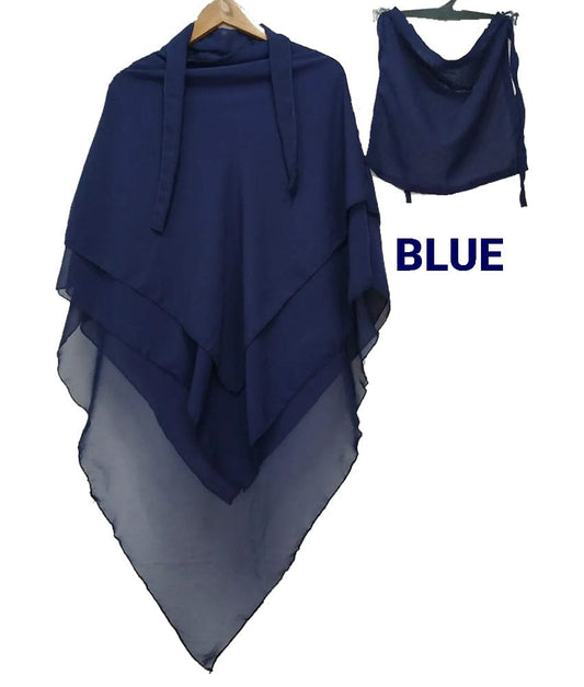 Three Layer Khimar with Niqab
